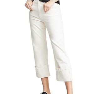 MOTHER Dusty Cuff Fray Jeans in Act Natural